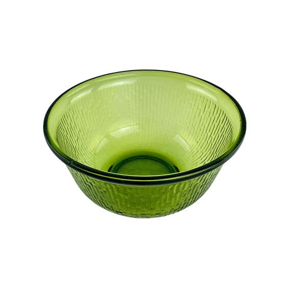 Bartlett Collins Old Hickory Green Glass Mixing Bowl Small Size Textured Vintage - Picture 6 of 16